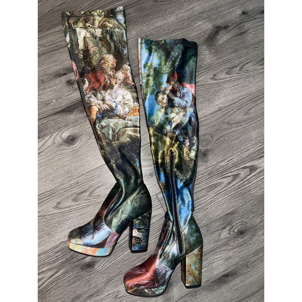 Da Vinci's Thigh High Boots By Current Mood Womens Size 6